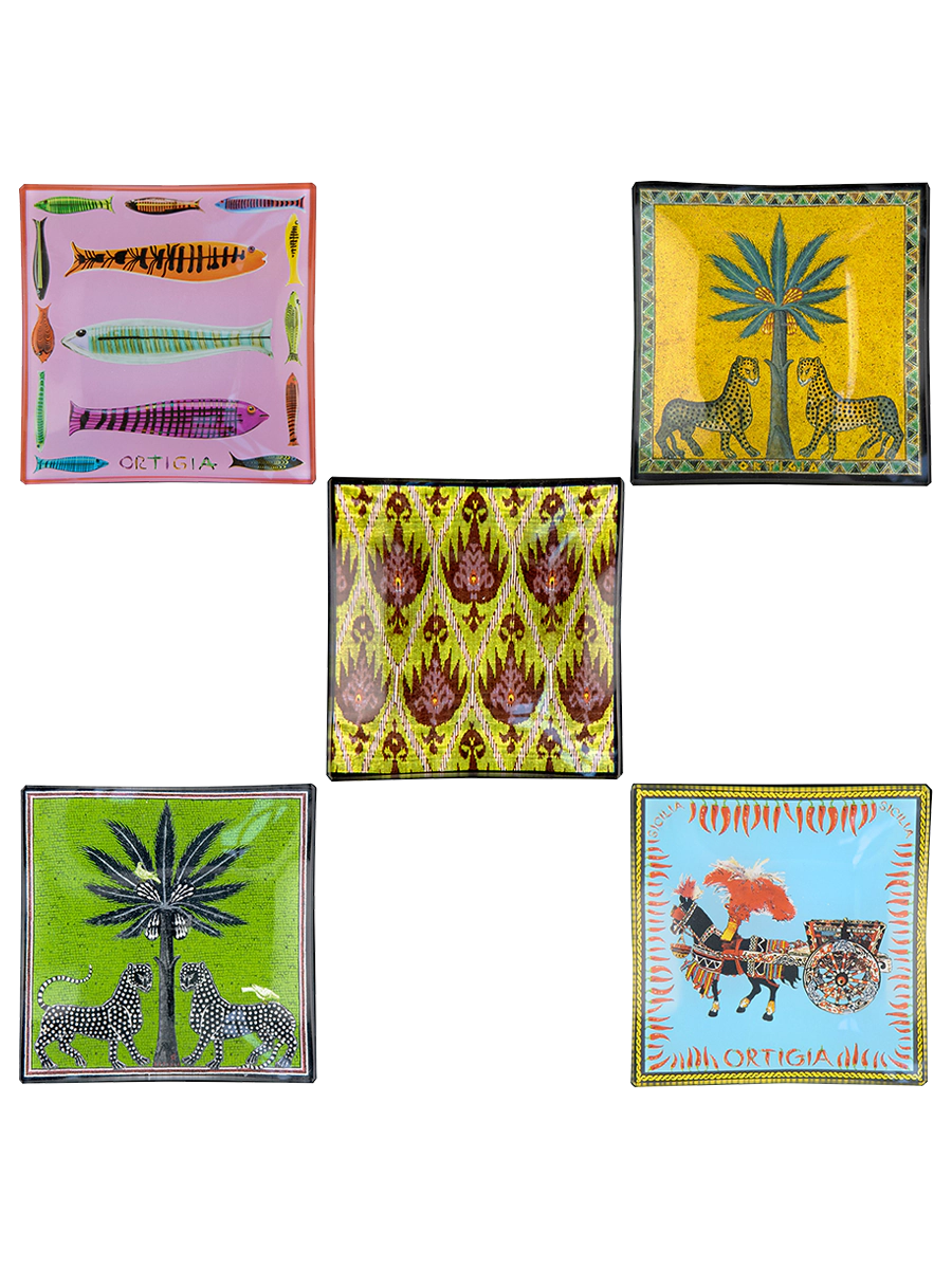 Ortigia - Glazen Borden vierkant