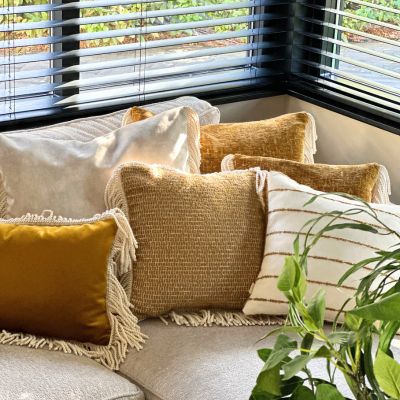 Solara Mix - 50 x 50 cm Luxe Sierkussen met Franjes