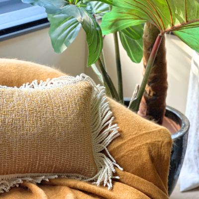 Solara Mix - 40 x 58 cm Luxe Sierkussen met Franjes