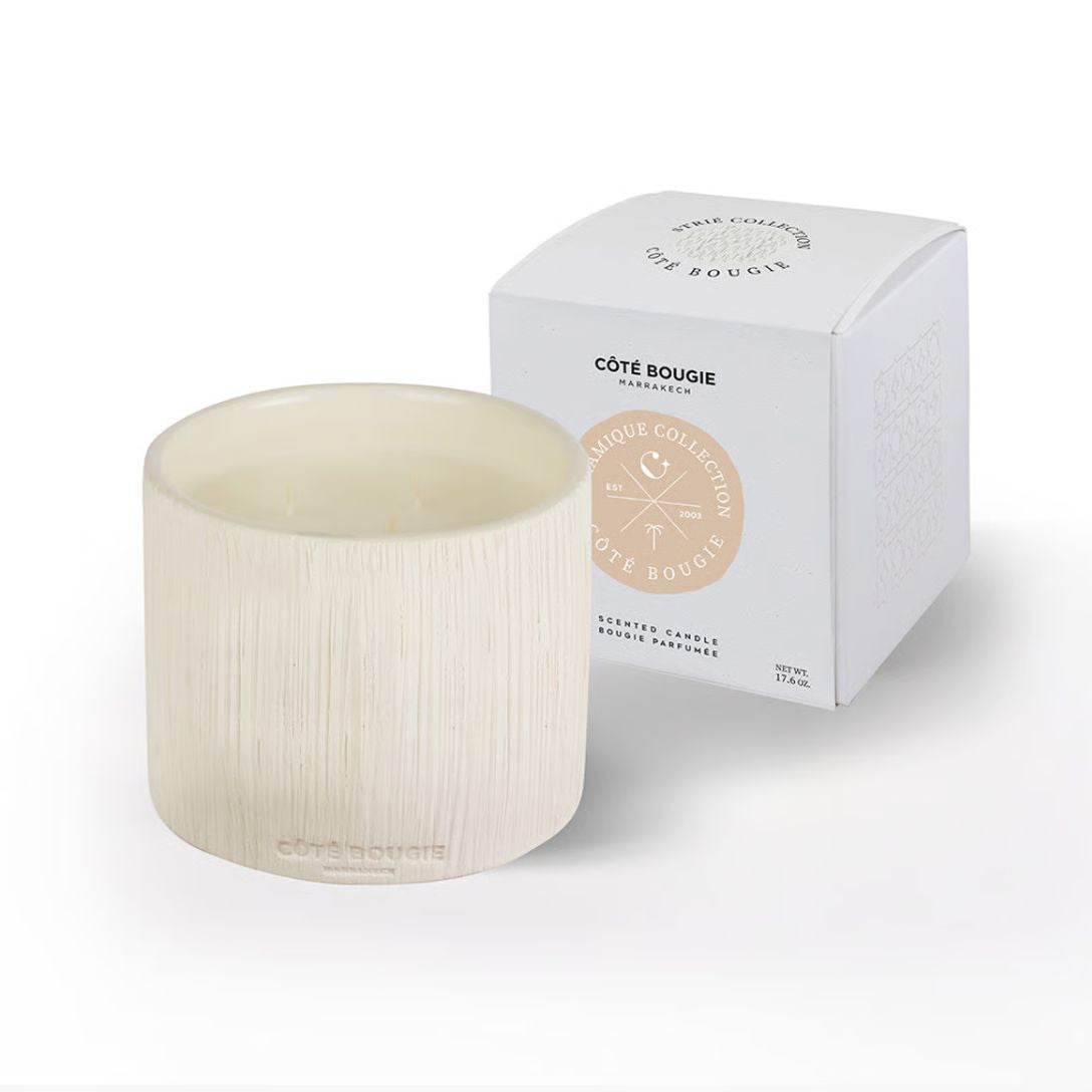 Côté Bougie geurkaars Striee Blanche L