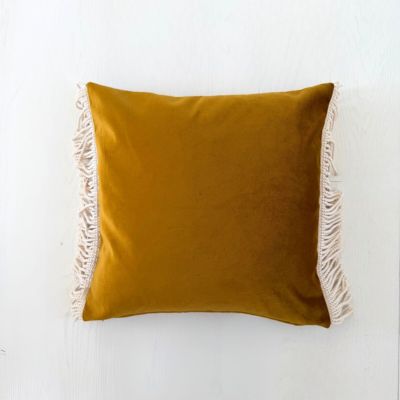 Juliegold - 60 x 60 cm Luxe Goud Sierkussen met Franjes