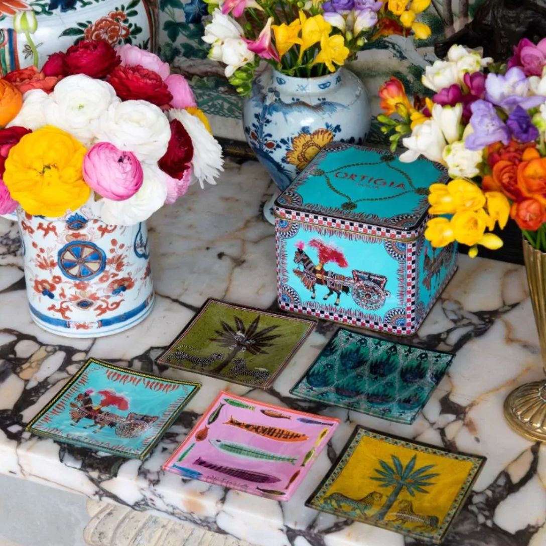 Ortigia - Glazen Borden vierkant